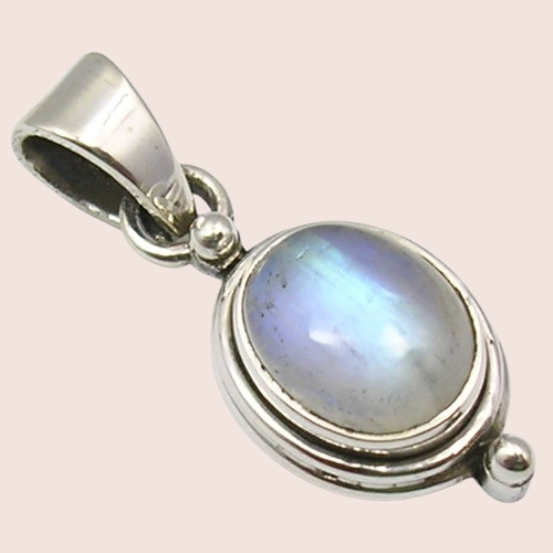 maansteen ketting hanger 925 zilver