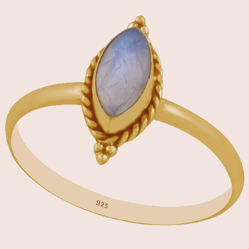 Maansteen ring 925 zilver (4x) GP